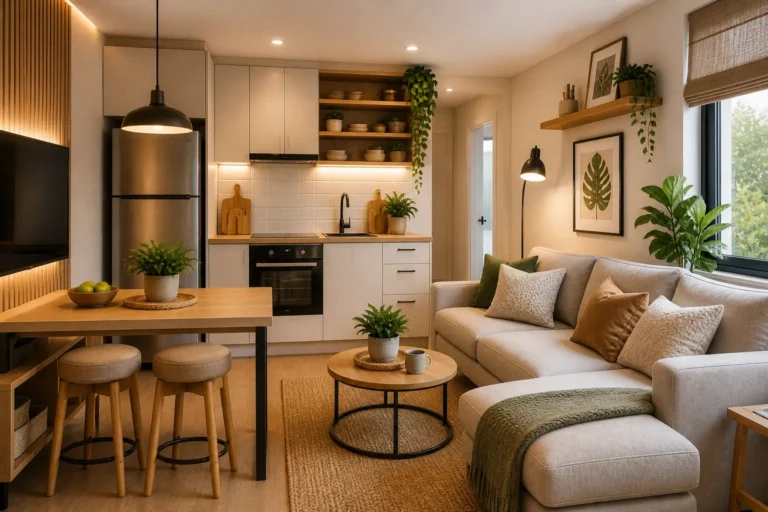 tiny kitchen and living room combo ideas