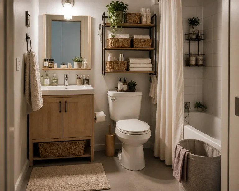 bathroom storage ideas small apartment