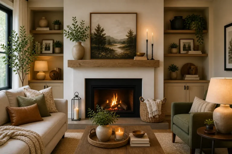 fireplace styling ideas