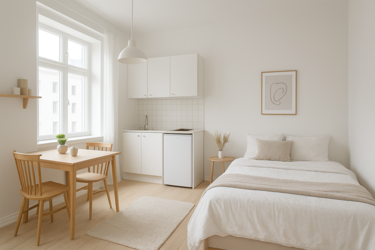 studio apartment decorating on a budget