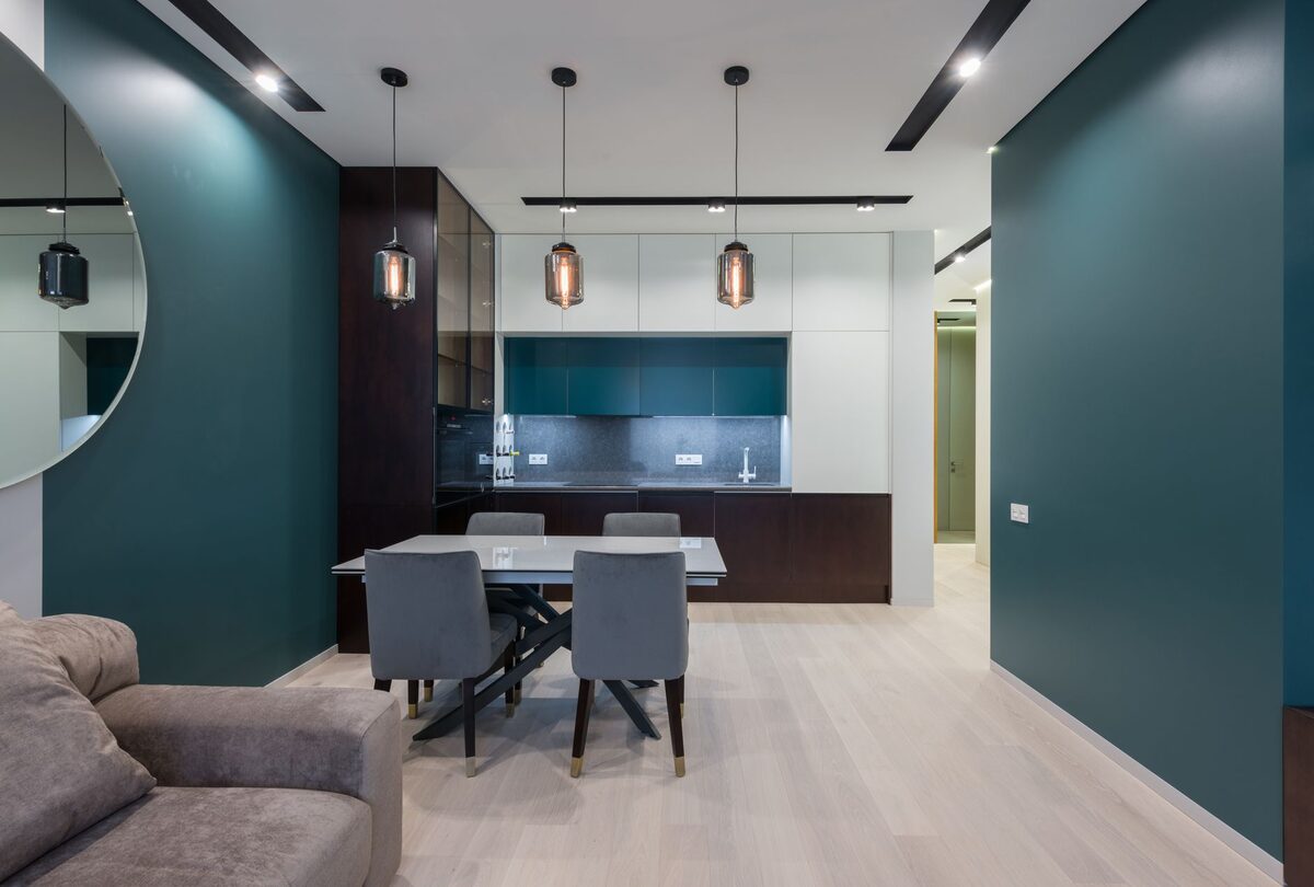 Make small dining area feel spacious apartment